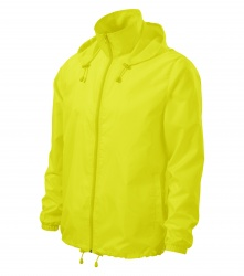 Windjacke mit Kapuze – fluoreszierende Farben GELB Windjacke mit Kapuze – fluoreszierende Farben GELB